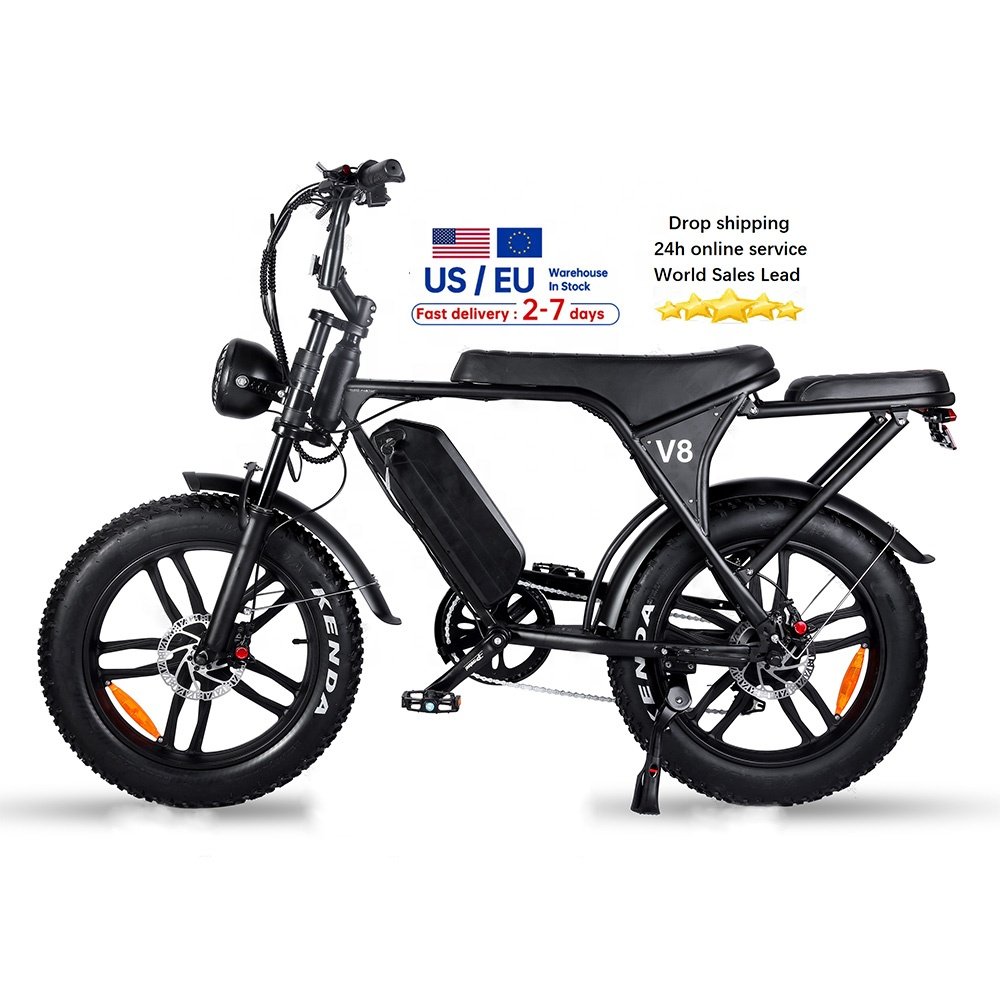 OUXI V8 4.0 EU stock Fat Tire Electr Bike Price E bike ebike 250W/500w/750w Motor Battery Bicycle Electric Bicycle
