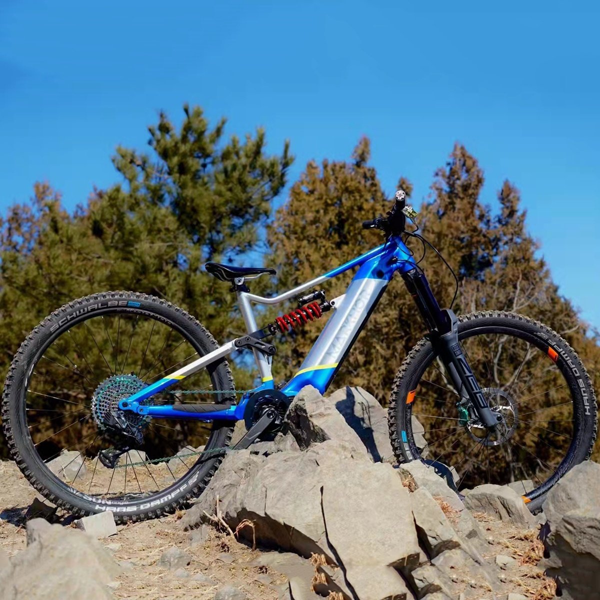 2022 new hot enduro 48v500w 1000W mid motor drive full suspension mountain ebike electric bike bicycle MTB E bike