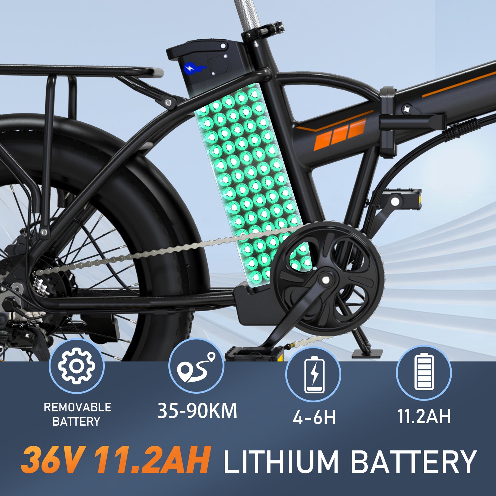 2024 New Style 350W 20" x 3.0 Fat Tire Electric Bike 36V 11.2AH E Mountain Bike Fast for Adults