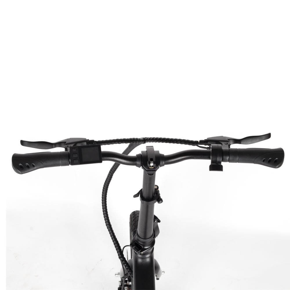 New design 16 inch mini size tire single speed Magnesium Alloy fork color LCD display city foldable electric bike