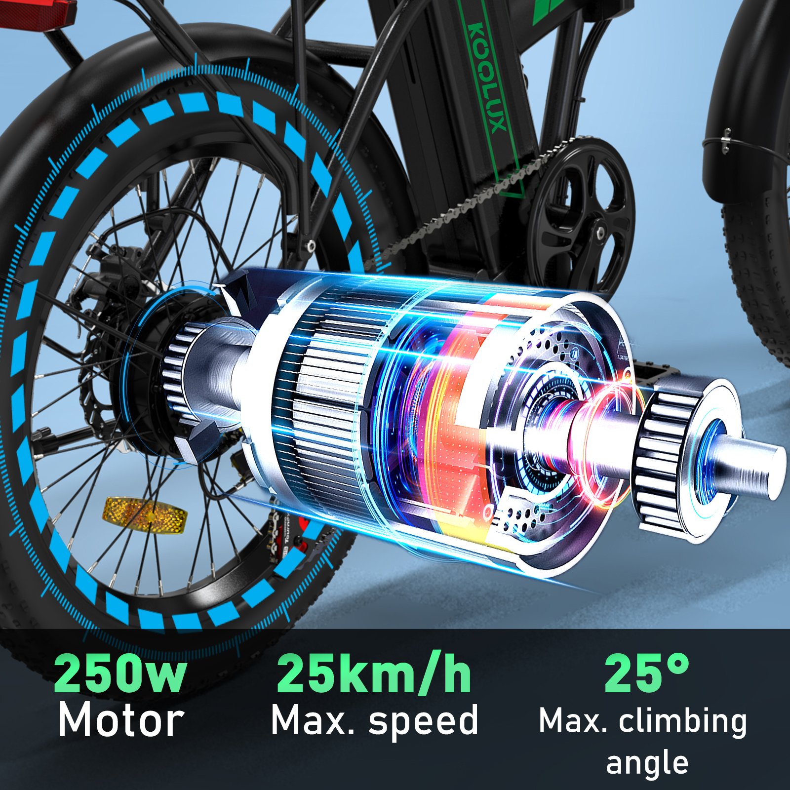 KOOLUX EU Hot Sale Retro Style 18ah 48v Power Electric Bike for Adults 20x3 Inch City Fat Tyre 26 Inch Alloy Frame 36v Voltage