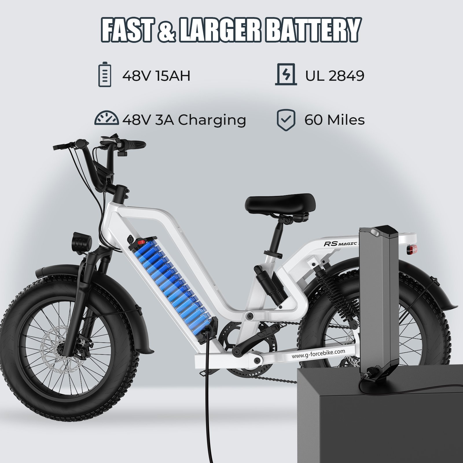 EU/UK Stock Electric Bike for Adults,20"*4" Fat Tire Electric Mountain Bike with 750W 48V 15Ah Battery Aluminum alloy Ebike