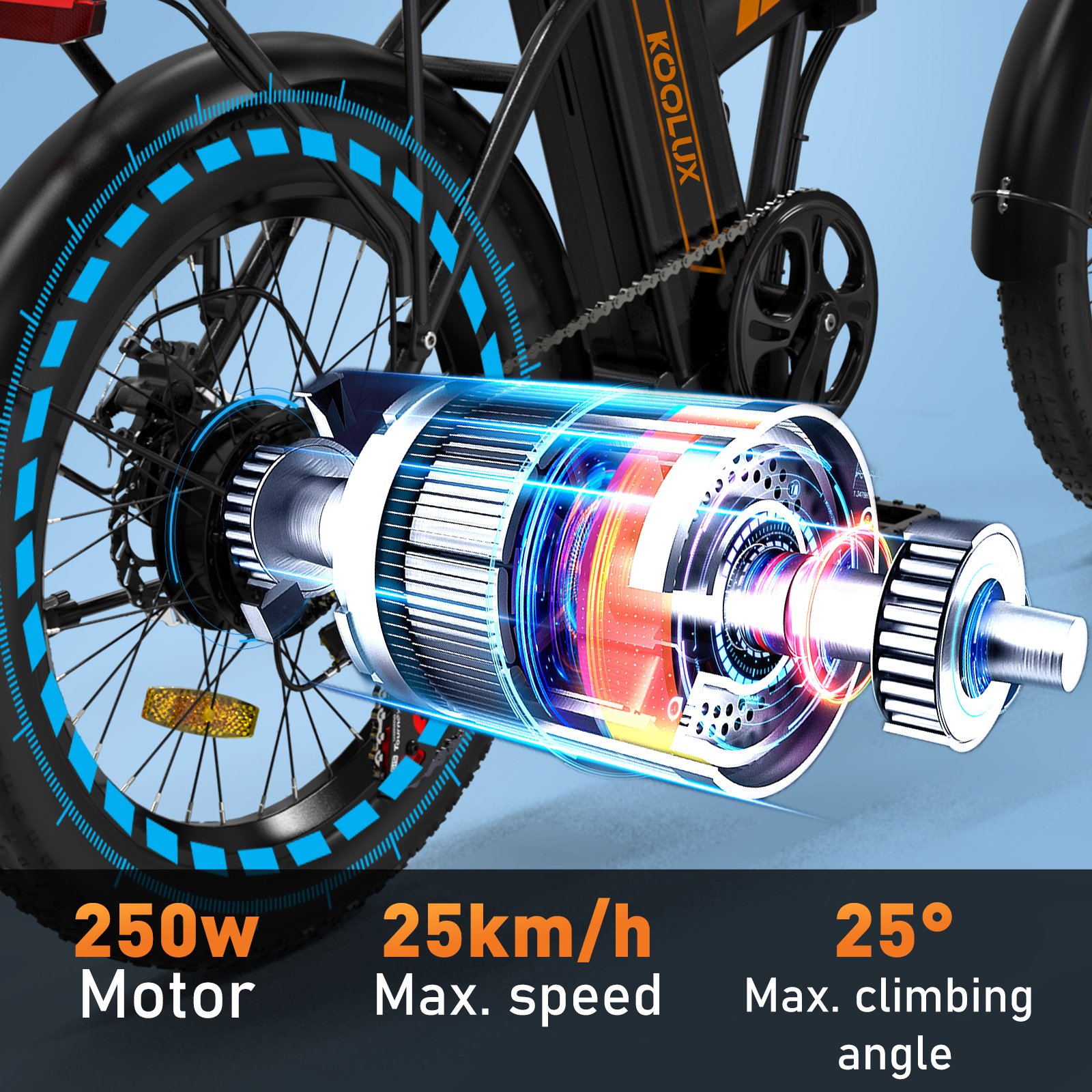 EU UK Stock 20 3.0 inch BK11 Fat Tire Ebike 250W Off Road Folding Urbanbike Removable 36V Battery Electric City Bicycle