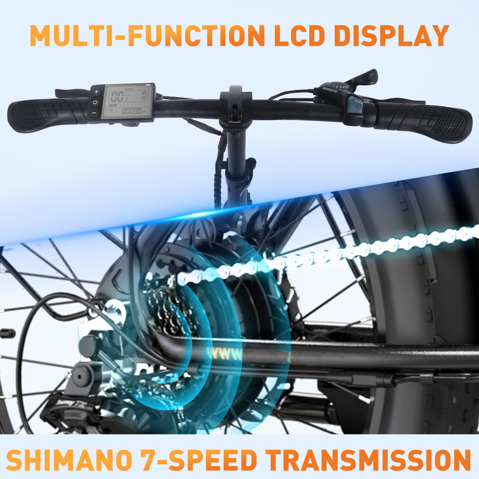 EU UK Stock 20 3.0 inch BK11 Fat Tire Ebike 250W Off Road Folding Urbanbike Removable 36V Battery Electric City Bicycle
