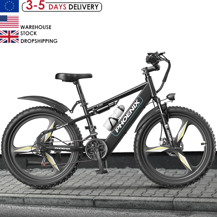 EU Warehouse 21 Speed Adult Electric Mountain Bike 48V 20AH Electric Bicycle 26 Inch Fat Tire Electric Mountain Bikes