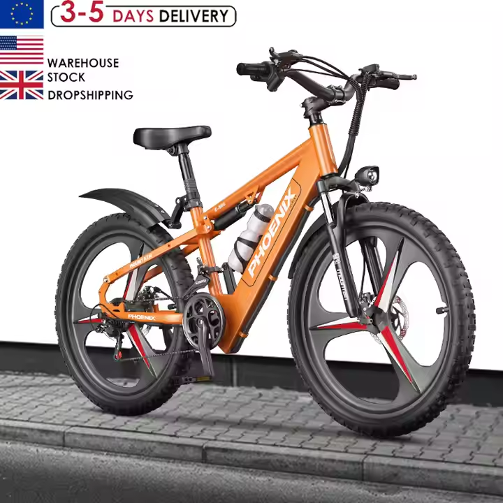 EU Warehouse 21 Speed Adult Electric Mountain Bike 48V 20AH Electric Bicycle 26 Inch Fat Tire Electric Mountain Bikes