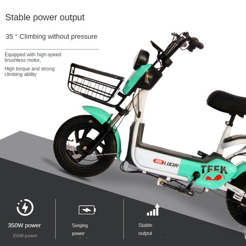 New 25mph 350W Mens Women Unisex Electric Moped Cheap 48V 12Ah 20Ah Fast Electric City Bike For Adults