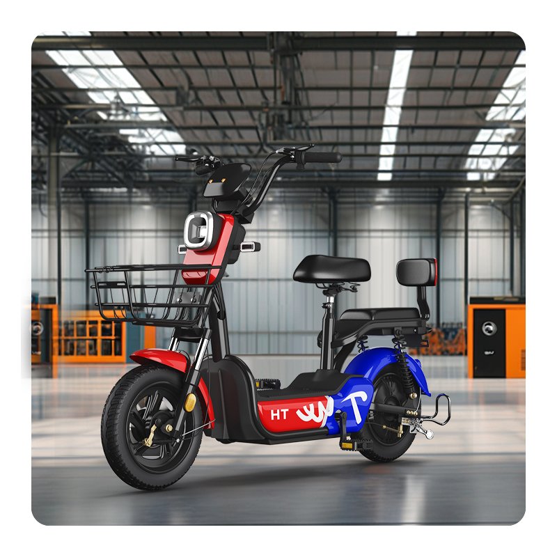 Paige Factory Wholesale 350W 48V Adult Electric City Bike Steel Frame Two-Wheeled Electric Scooter with Lead-Acid Battery