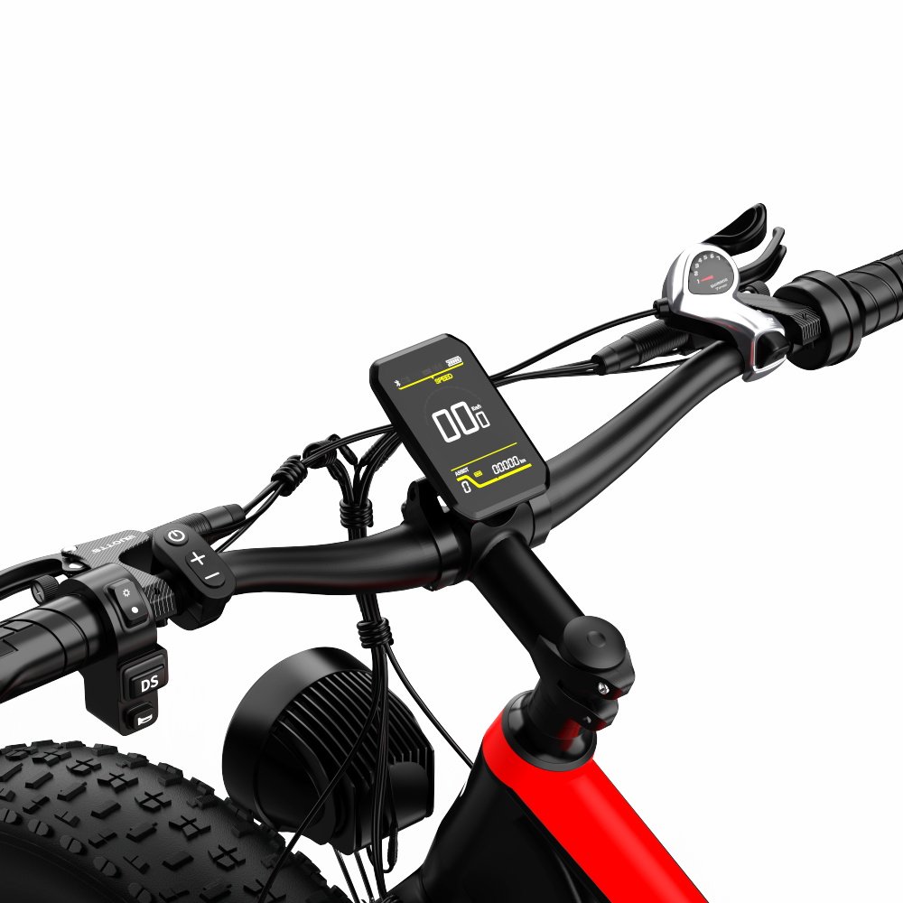 DUOTTS 750W*2 Motor Full Suspension Aluminum Alloy Body 48v 20ah Lithium Battery Electric Hybrid Bike Fat Tire Mountain Design