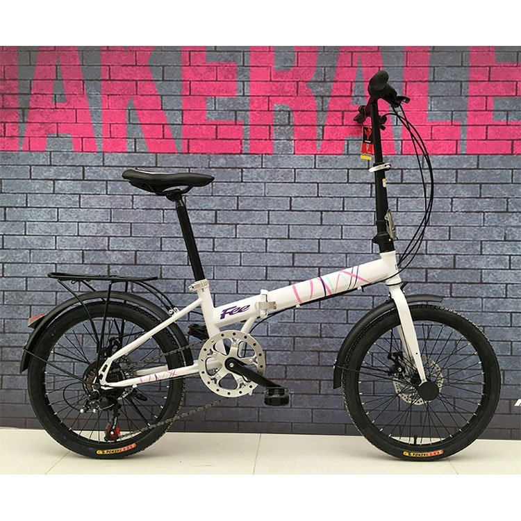 20 Fuli folding -7S High-end comfort saddle High carbon steel frame foldable bicycle