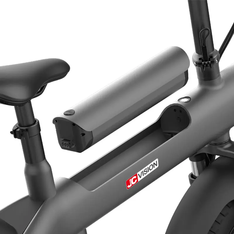 JCVISION Custom Aluminum Alloy off ridding 20 inch Off Road Tires e bicycle Lithium Battery Climb Angle 25 Folding Electric Bike