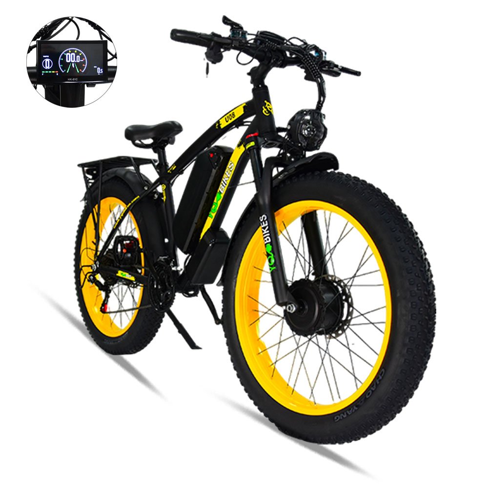US Warehouse Popular 2000W Electric Bike Fat Tire 48V 26" Dual Motor ebike 38MPH Dirt Off-Road Commuting Electric Bicycle