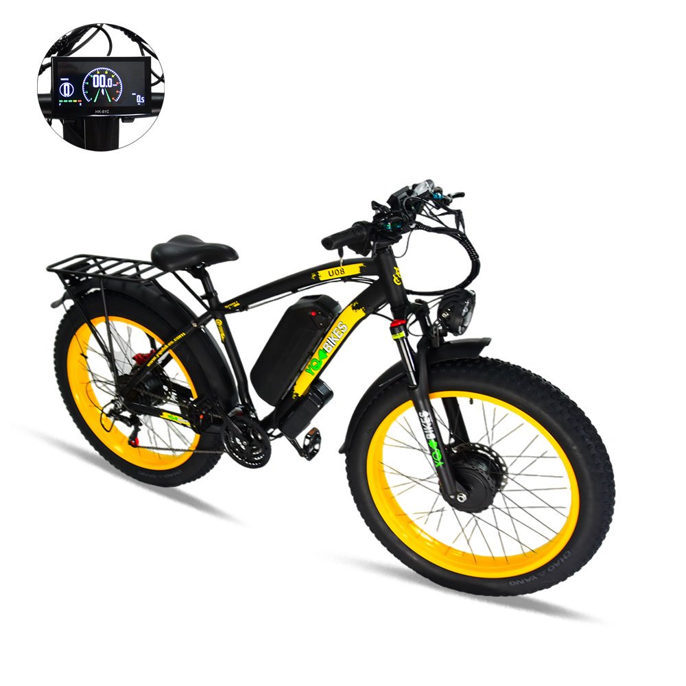US Warehouse Popular 2000W Electric Bike Fat Tire 48V 26" Dual Motor ebike 38MPH Dirt Off-Road Commuting Electric Bicycle