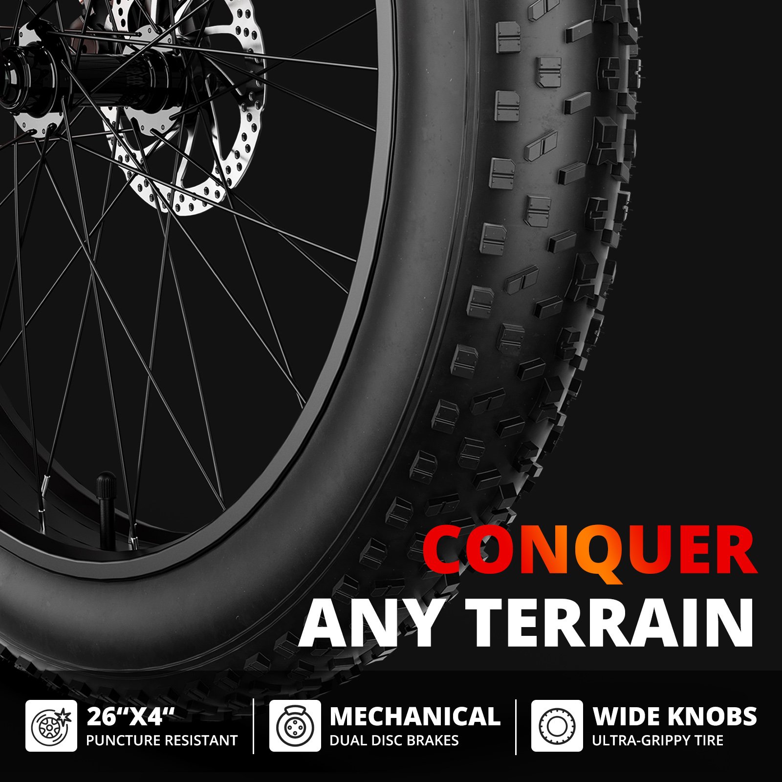 Wholesale electric big wheel bike 26inch off road fat tire electric mountain bike full suspension electric bikes for men