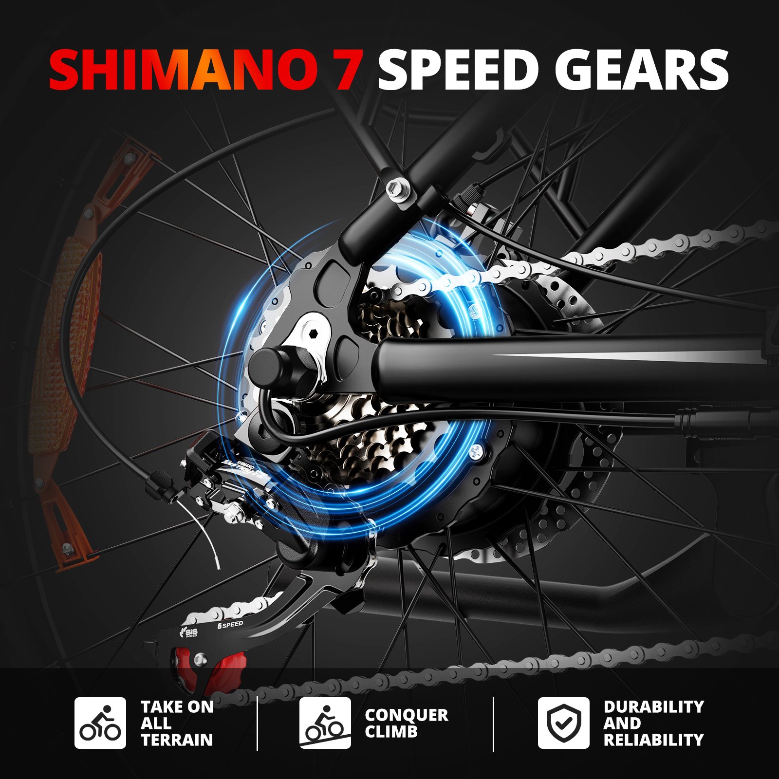 Wholesale electric big wheel bike 26inch off road fat tire electric mountain bike full suspension electric bikes for men