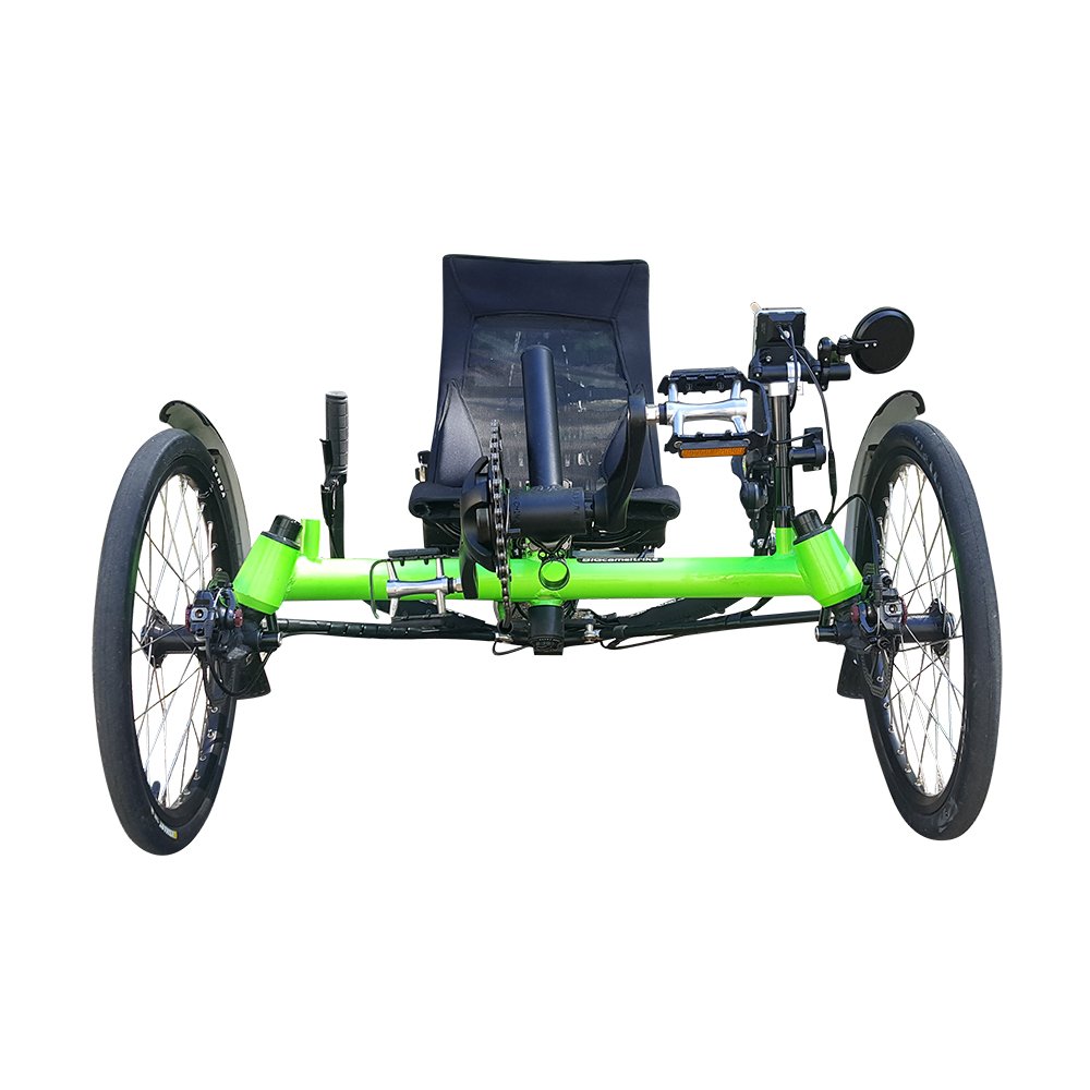 36v 250watt Racing Traveling Aluminum Frame Electric Tadpole Recumbent Tricycle For Old Disabled People