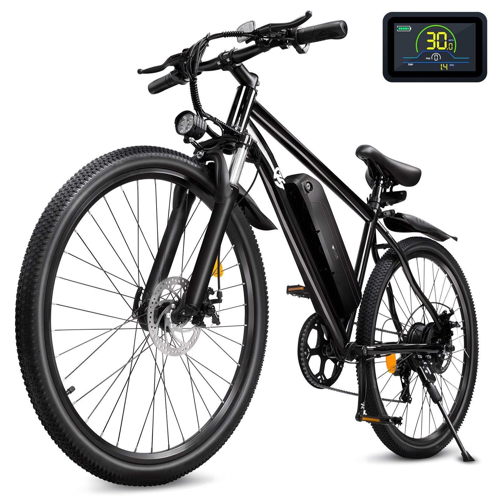 2024 New Design 500W 27.5 Inch Electric City Bike 48V 10.2Ah Battery 7 Speed City Electric City Bike Electric Bike