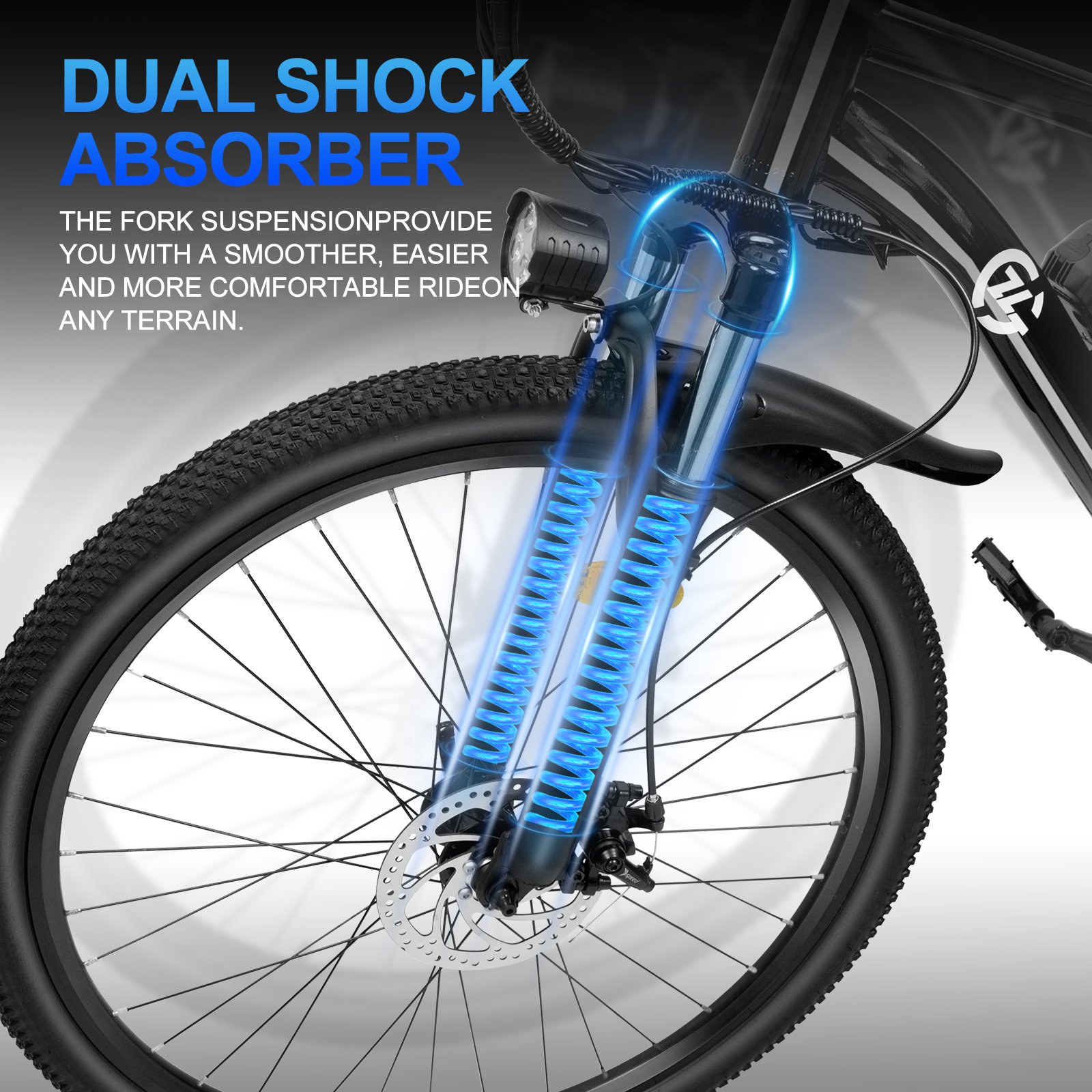 2024 New Design 500W 27.5 Inch Electric City Bike 48V 10.2Ah Battery 7 Speed City Electric City Bike Electric Bike