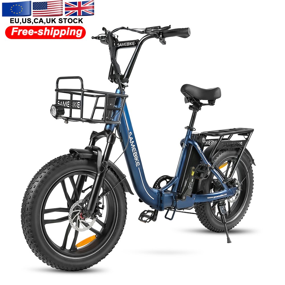 EU Stock Electric Folding City Bike 20 Inch Aluminum Fat Tire E Bike 48V 750W 13AH Ebike