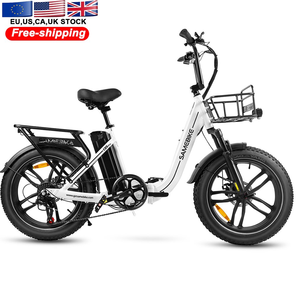 EU Stock Electric Folding City Bike 20 Inch Aluminum Fat Tire E Bike 48V 750W 13AH Ebike