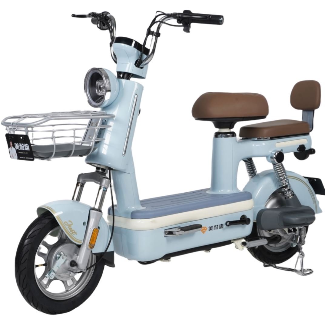 Long Range Travel Bicycle Electric Scooter Bike 350W Motor 4-8h Recharging Time 6 Speed Integrated Lead-Acid Commuting City