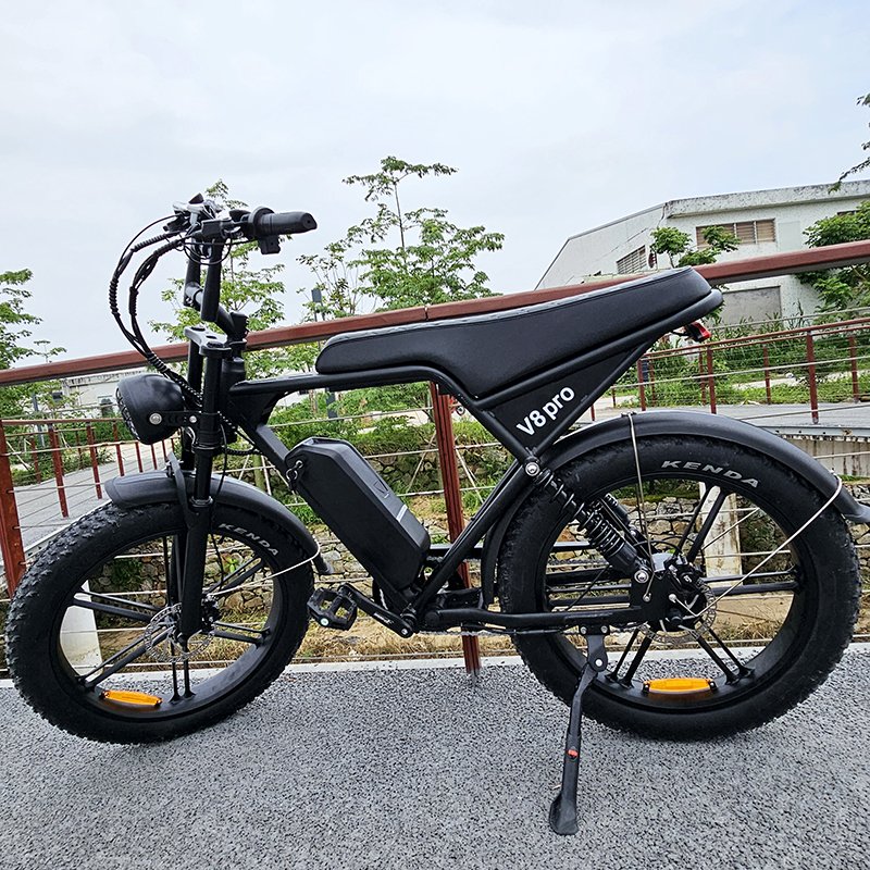 OUXI V8 PRO 24 Inch Electric Mountain Bike Big Tire Fat E Bikes Adults 25km/h Speed 60km Range Lithium Buy USA/EU Warehouse