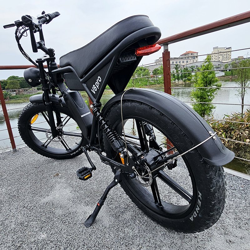 OUXI V8 PRO 24 Inch Electric Mountain Bike Big Tire Fat E Bikes Adults 25km/h Speed 60km Range Lithium Buy USA/EU Warehouse