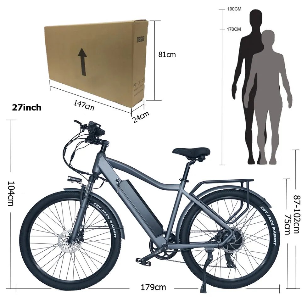 Professional Design TOODI F26 EU Warehouse Fast Shipping Adults With Front Oil Suspension Fork Fat Tire Electric Bike