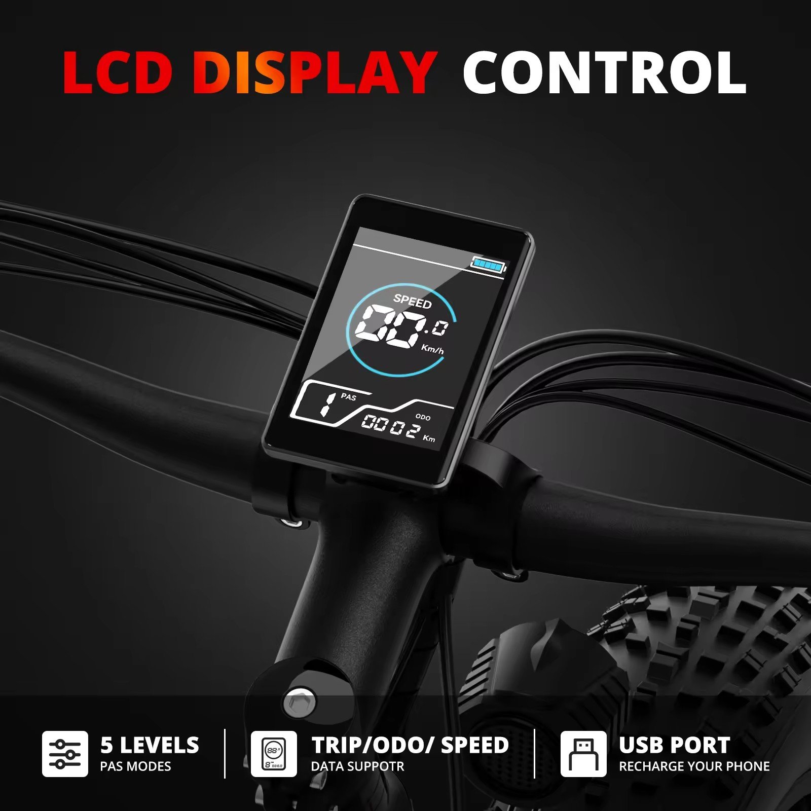 Electric Mountain bike 1000W 15ah gear speed elcykel 26 inch Big Iwheel electrica Fat Tire Bicycle Mountain Ebike