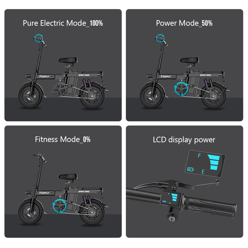 EU US warehouse 2 wheel cheap 400w 48v electric moped bike with Foot pedal assistance