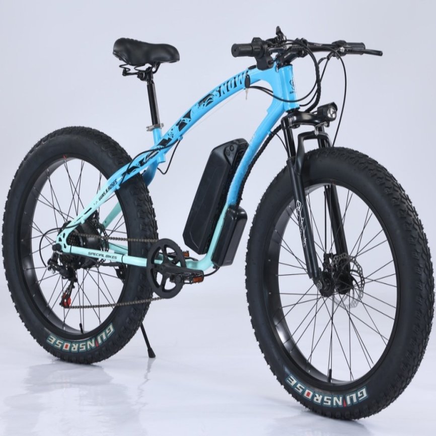 26 inch 4 Fat Tire Electric Bike 48V 12Ah lithium battery electric mountain bike Peak 500W High Power Motor electric bicycle
