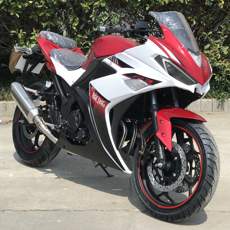 Latest Model LED Colorful Headlight Rear Wing V3 ABS gas racing motorcycle 250cc 400CC motorbike