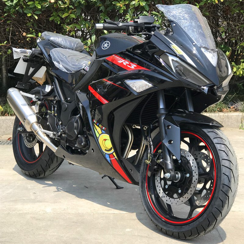 Latest Model LED Colorful Headlight Rear Wing V3 ABS gas racing motorcycle 250cc 400CC motorbike
