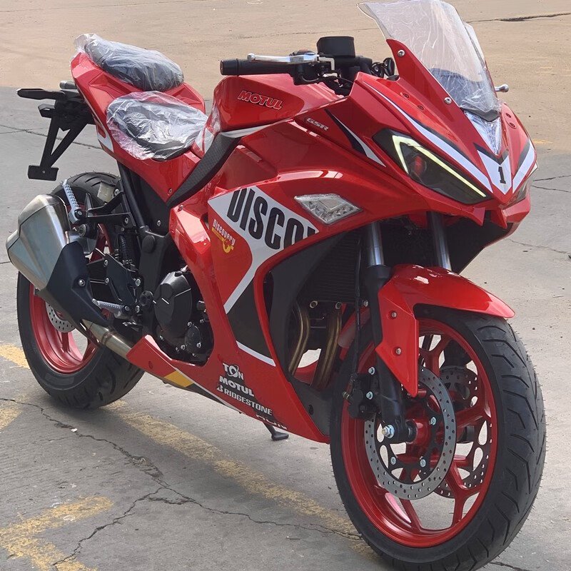 Latest Model LED Colorful Headlight Rear Wing V3 ABS gas racing motorcycle 250cc 400CC motorbike