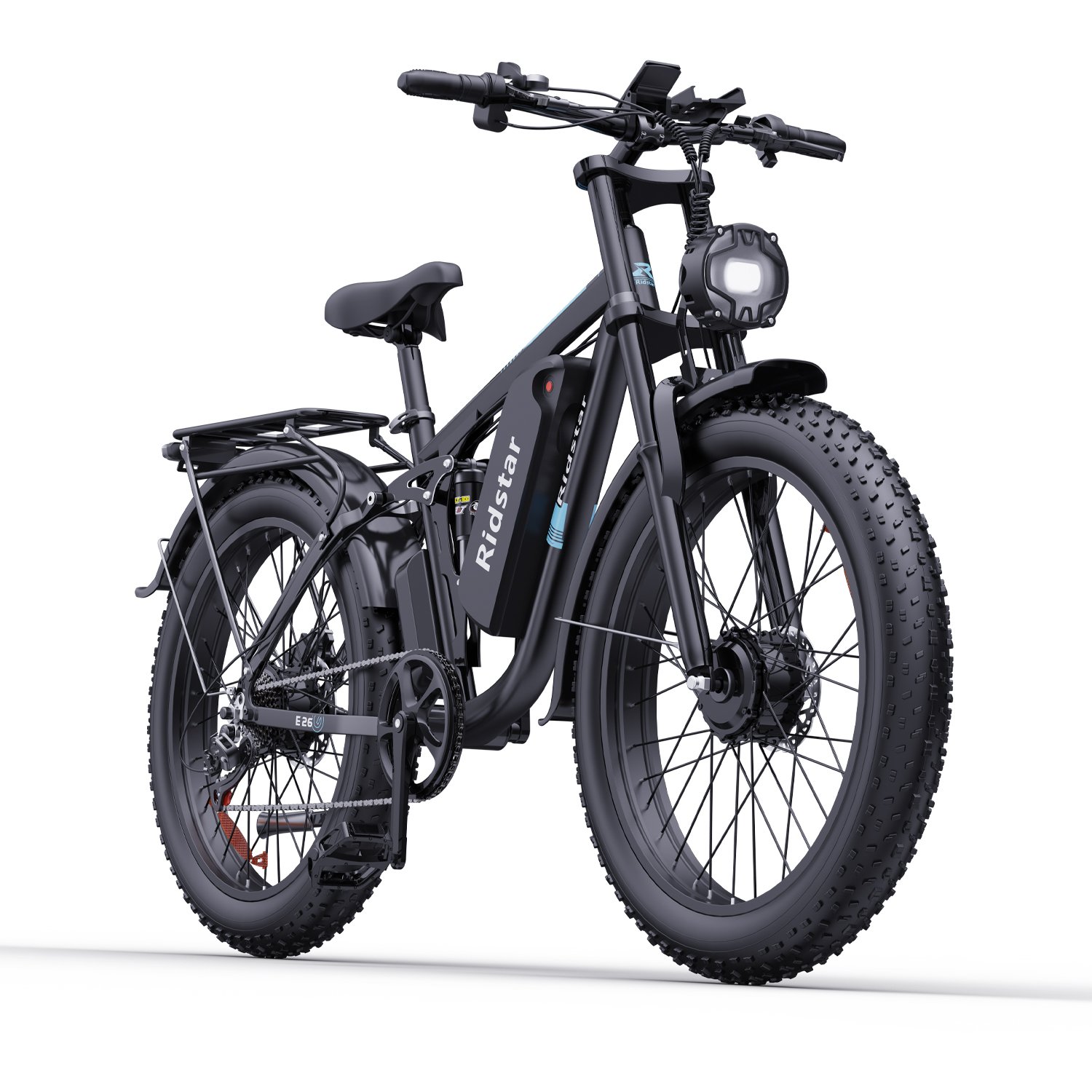 Dual Motor 2000W 2024 New Design Electric Mountain Bikes E26PRO 48V 23AH 26 Inch Fat Tire Electric Bikes Off Road Electric Bike