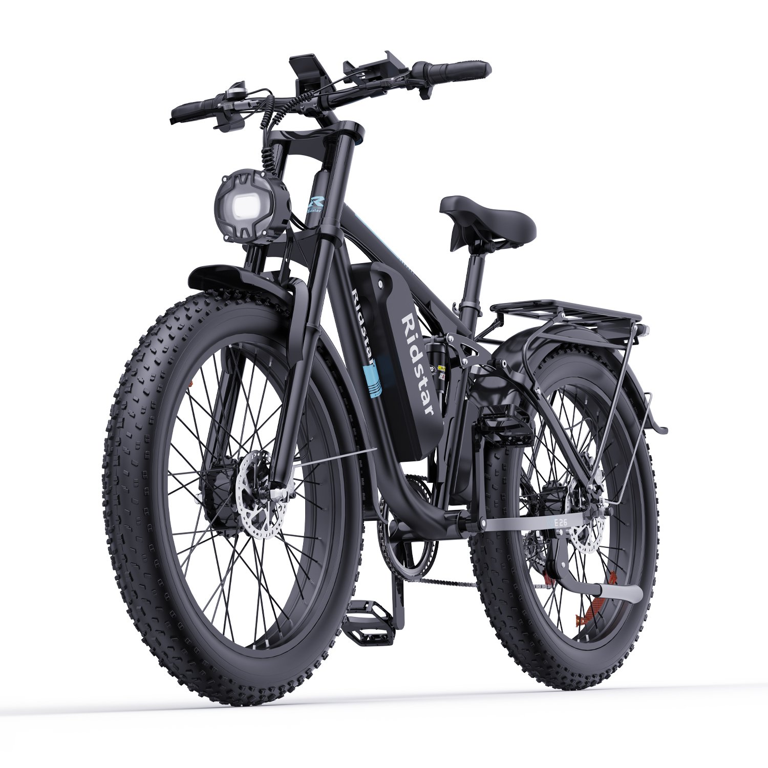 Dual Motor 2000W 2024 New Design Electric Mountain Bikes E26PRO 48V 23AH 26 Inch Fat Tire Electric Bikes Off Road Electric Bike
