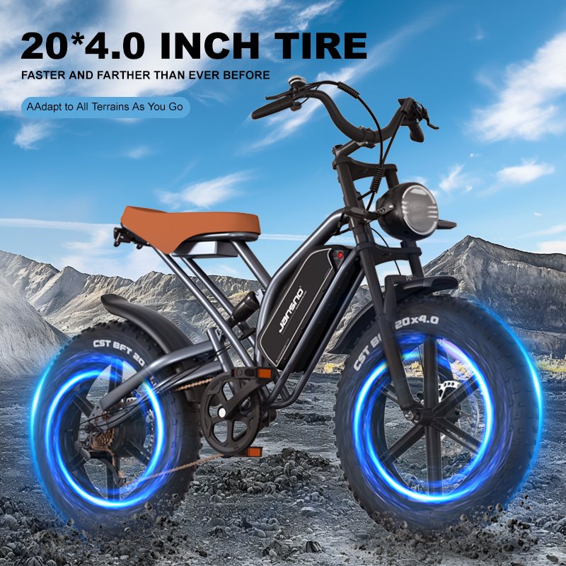 Dropshipping USA EU warehouse JANSNO X50 48V 15Ah electric Bicycle 750W 25KM/H Fat tire Mountain electric Bike
