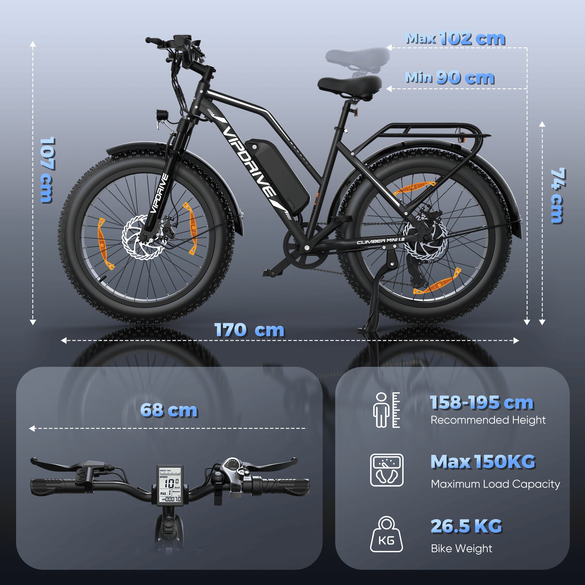 EU 500W 750W 45KPH Fast Electric Mountain Bike 24*4" Fat Tyre 48V 13AH Long Rang MTB EU Warehouse Females Step-Thru Ebike