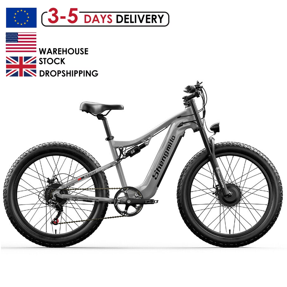 EU Warehouse 2000W Dual Motor Electric Mountain Bikes 48V18AH Adult E Bike 26 Inch Fat Tire Electric Bike