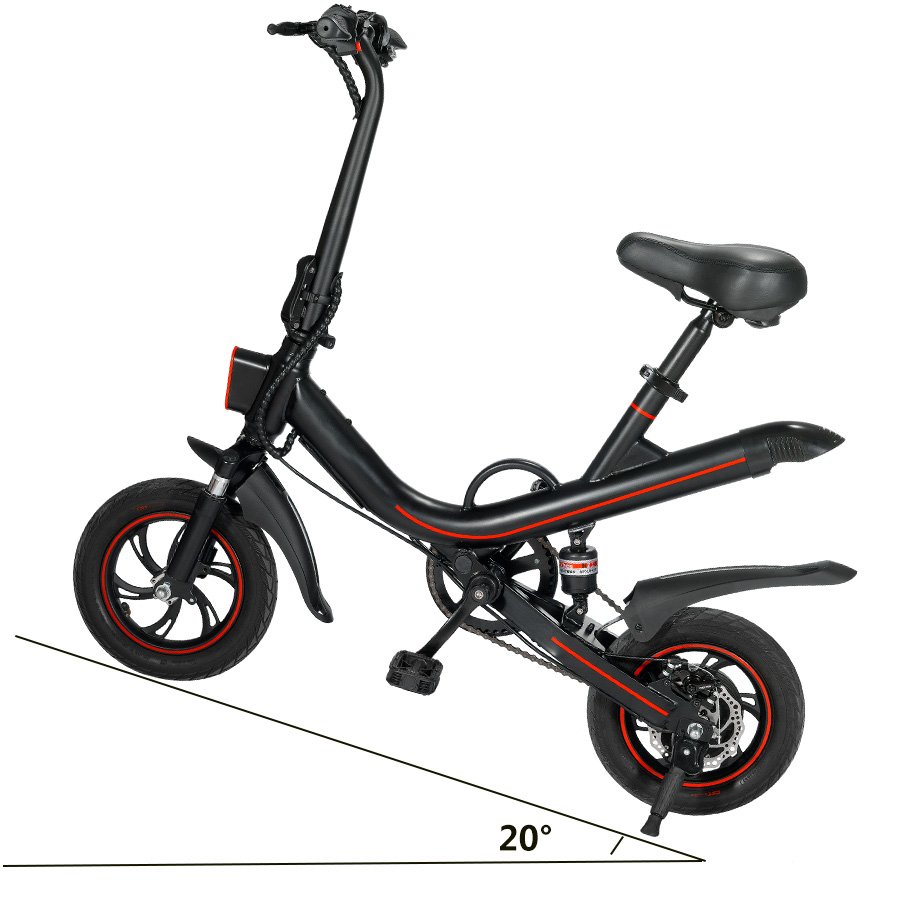 Factory OEM 350W 12'' Mini Pedal Assist waterproof Folding e-Bike Small Electric City Bike for adult