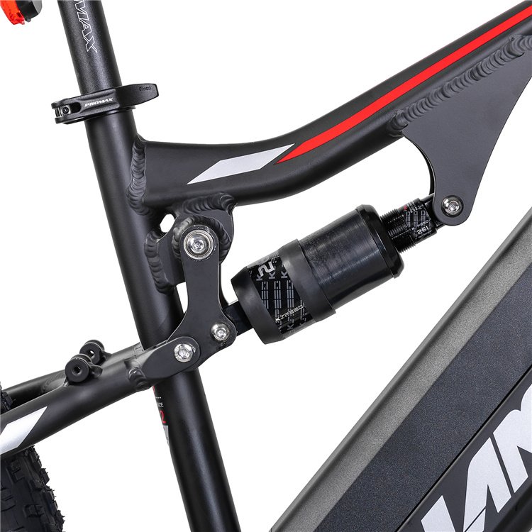 LAMASSU most powerful electric bicycle fat tire 500w 250w 26inch electric full suspension mountain bike