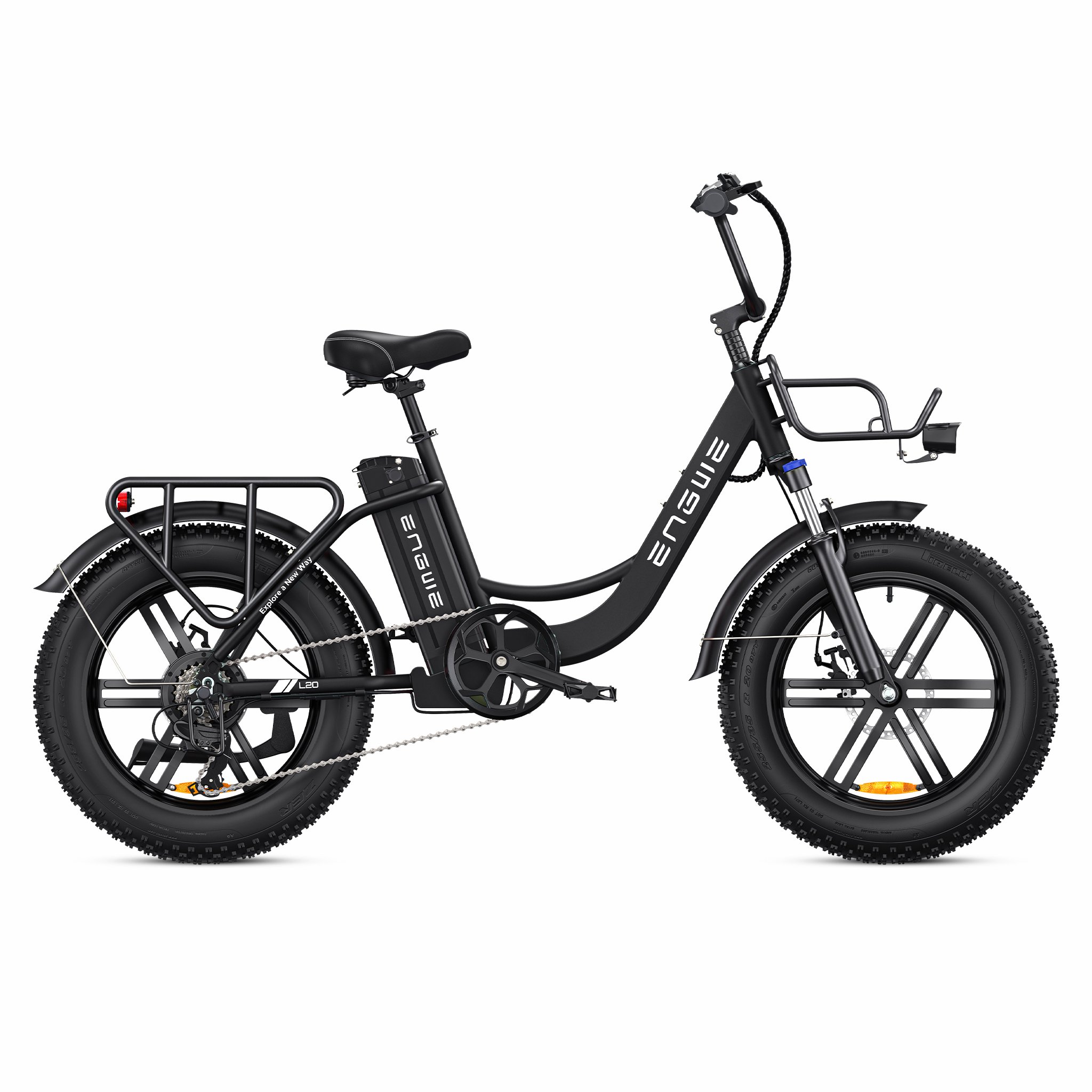 ENGWE L20 EU Warehouse Fat Tire Electric Moped Bike 20in Tire Adults Ebike Motorcycles 13Ah Lithium Battery Electric Bicycle