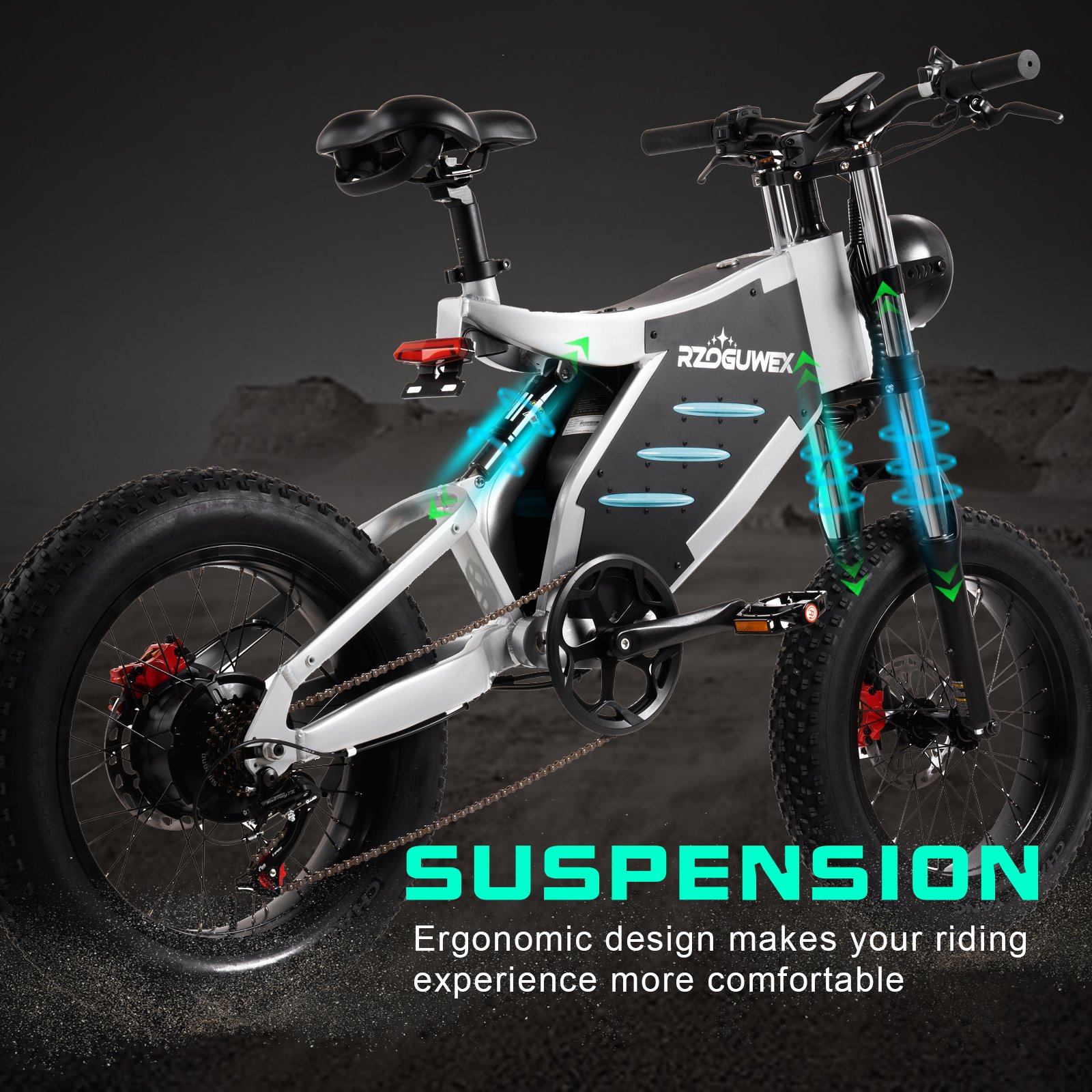 20"x4.0 Step Through Fat Tire Ebike 1000w 48v E-bike Electrique Electric Mountain Bike Bicycle 7 Speed E-Bike