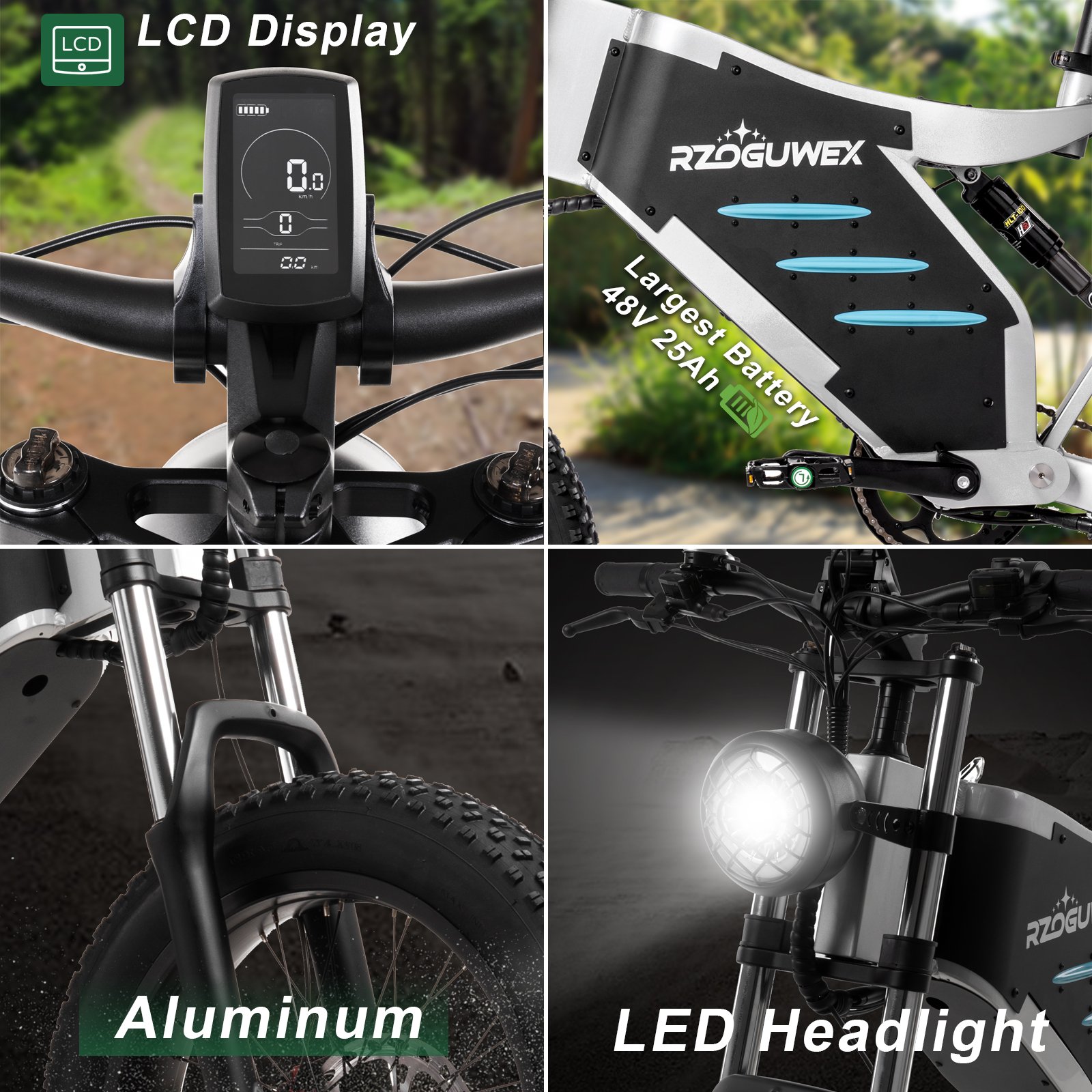 20"x4.0 Step Through Fat Tire Ebike 1000w 48v E-bike Electrique Electric Mountain Bike Bicycle 7 Speed E-Bike
