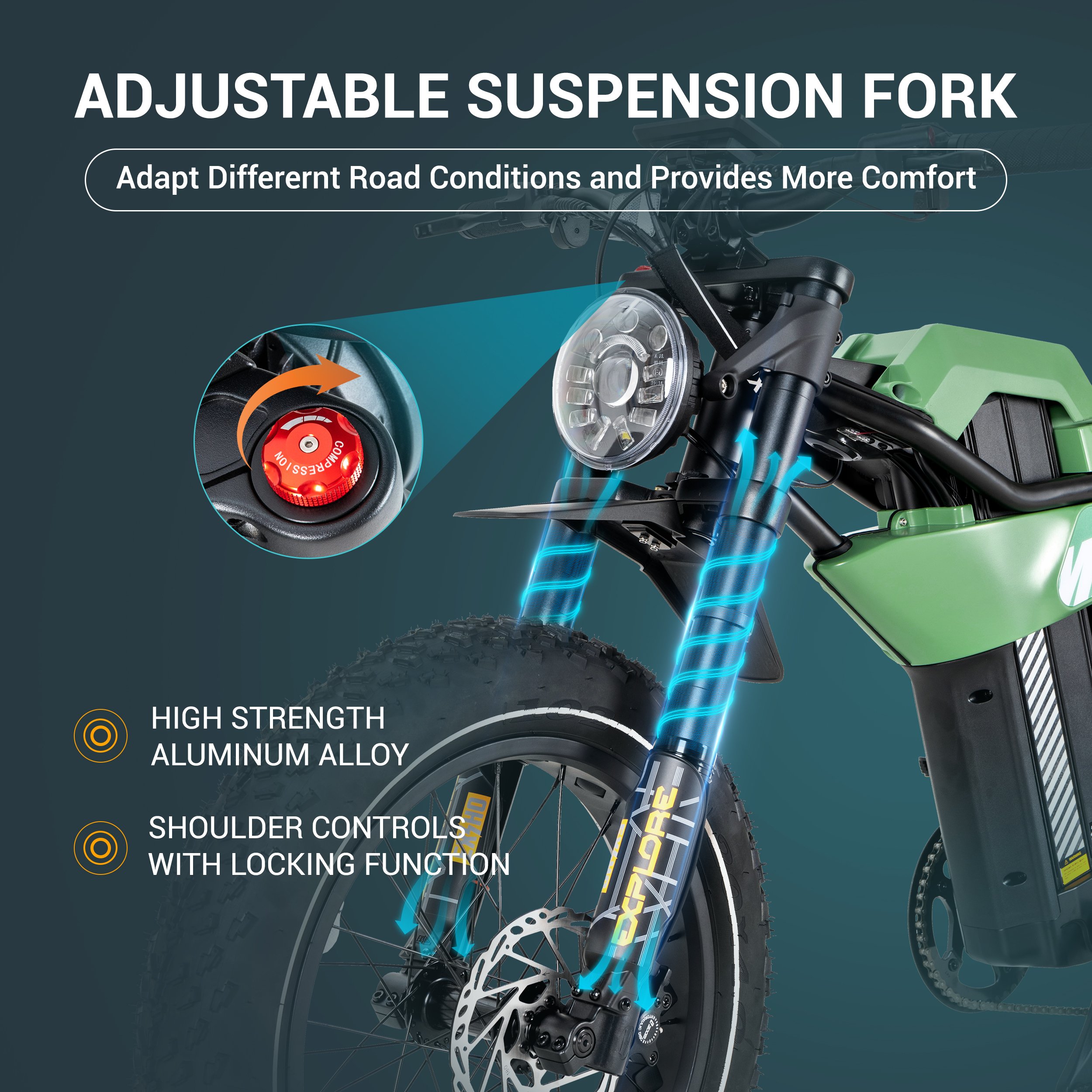 PXID Hot Sell 20 Inch Wheel Size Fat Tire E-bike 750W 1200W Super Motor Steel Frame Electric Mountain Bike