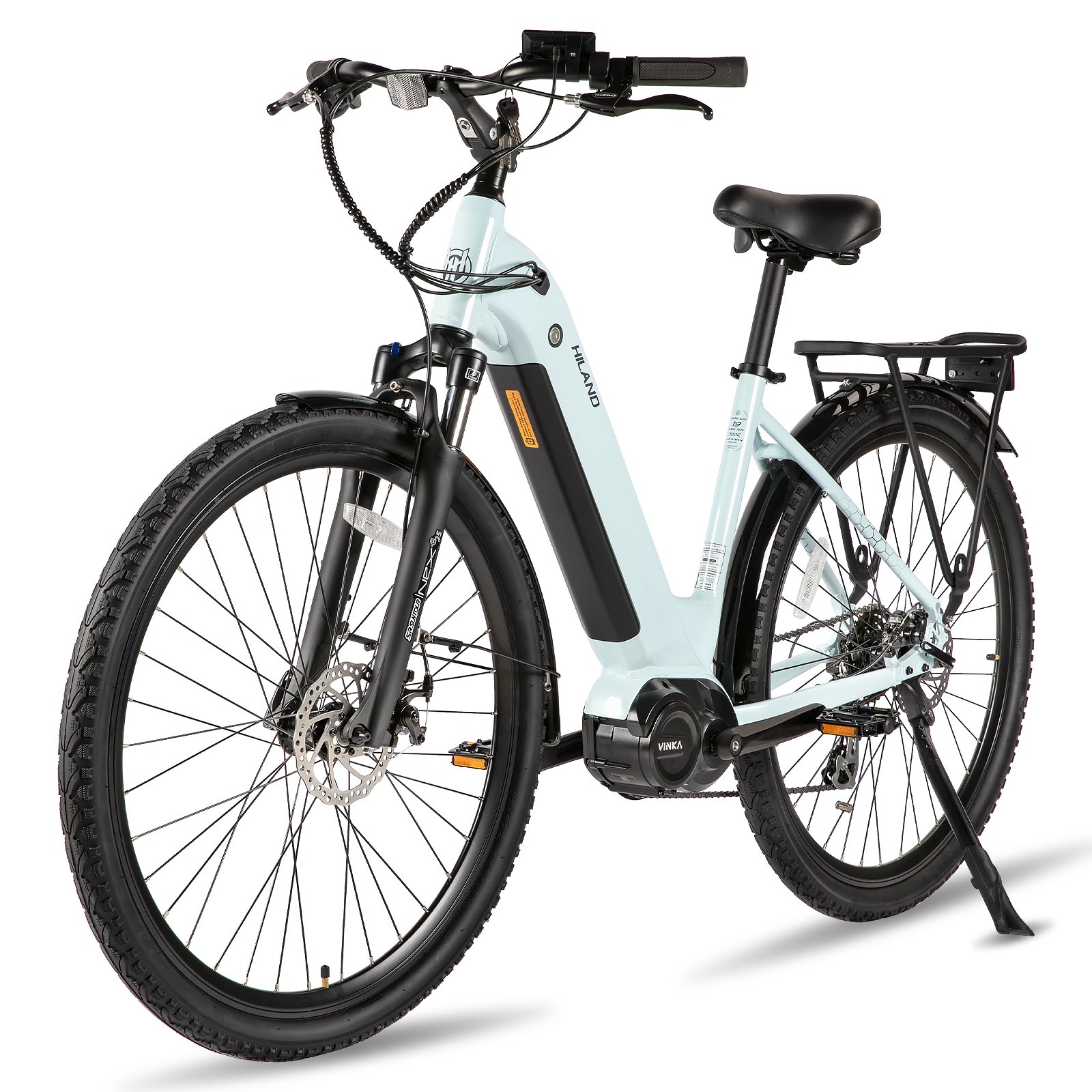 JOYKIE 700C Electric Bike SHIMANO 8speed Central Motor Electric City Bike with 48V 10.4Ah Lithium Battery
