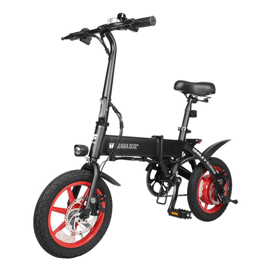 S7 Folding Electric Bicycle with 36v/48v Lithium Battery Integrated Rear Hub Motor Steel Frame Disc Brake & 7 Speed Gears E Bike