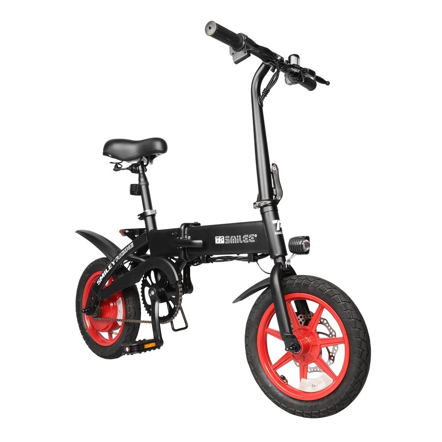 S7 Folding Electric Bicycle with 36v/48v Lithium Battery Integrated Rear Hub Motor Steel Frame Disc Brake & 7 Speed Gears E Bike