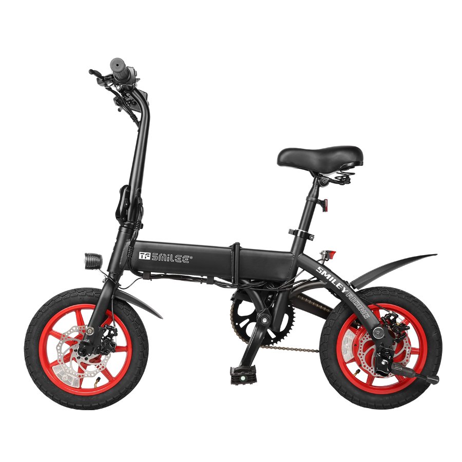 S7 Folding Electric Bicycle with 36v/48v Lithium Battery Integrated Rear Hub Motor Steel Frame Disc Brake & 7 Speed Gears E Bike