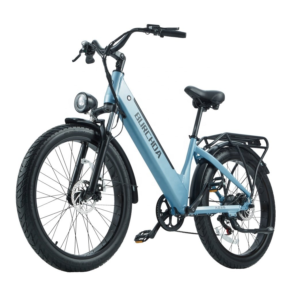 Customized Wholesale OEM Original Factory BURCHDA AZ26 500W48V20AH 26-inch aluminum alloy 2024 Fat Tire Electric Bike